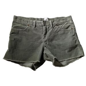 GAP corduroy 3" inseam soft shorts Women's Size 10 in Green